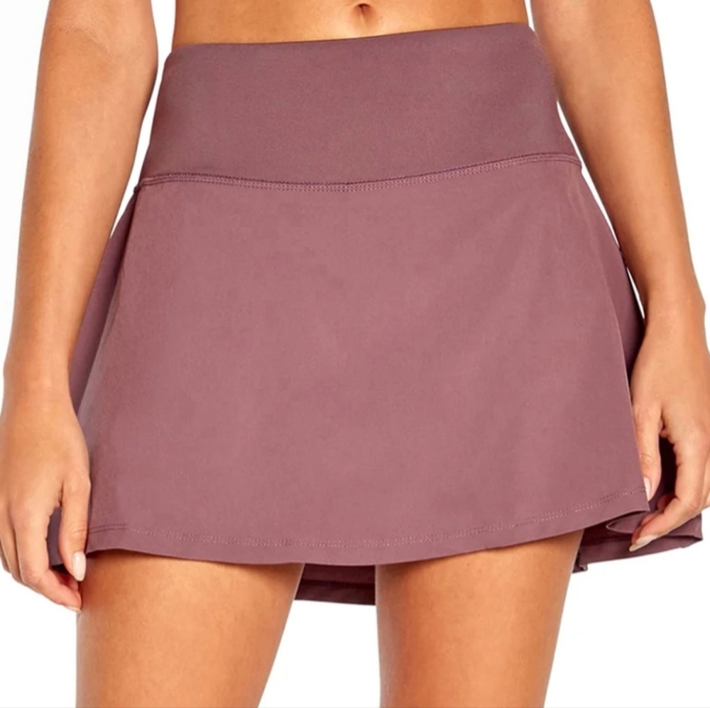 Marika Carla Skort Size‎ Large Gym to Street Athleisure Black Plum NWT